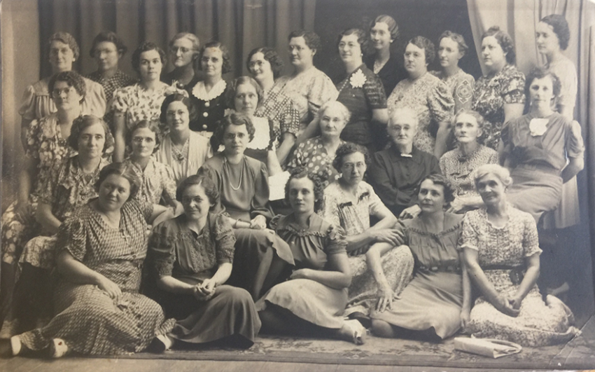 The inspiring women of the 1930's Bear Creek, Missouri chapter.
