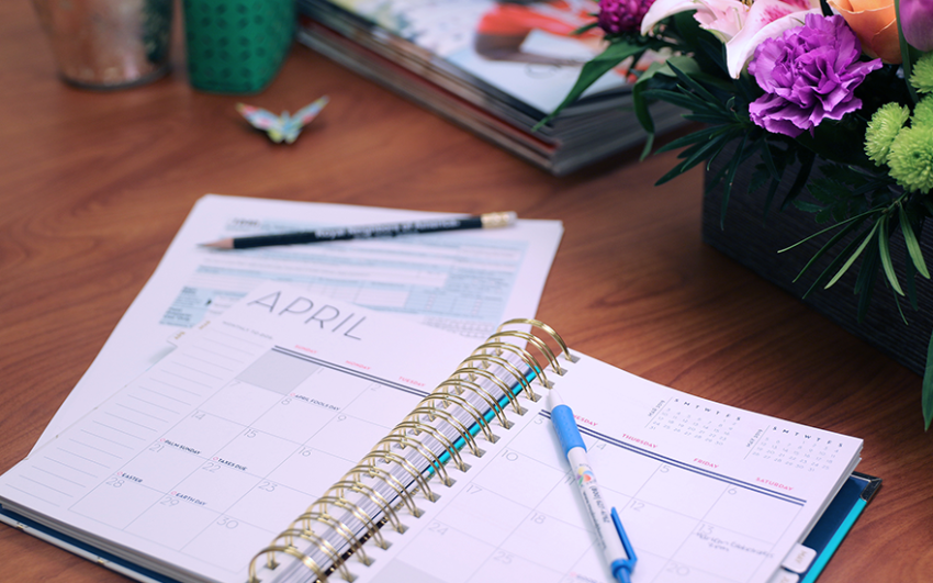 Use a planner to stay organized and meet important deadlines.