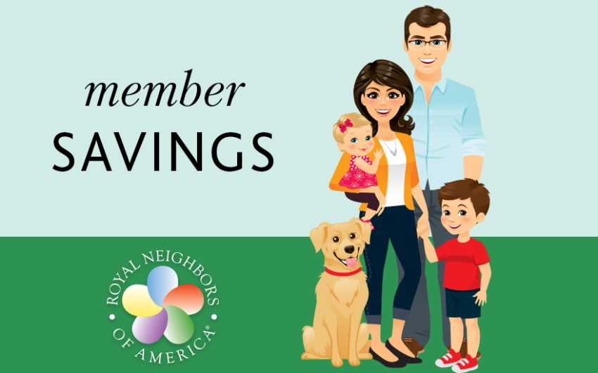 Dog-loving family utilizing member savings