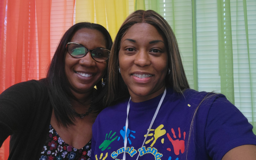 Youth Directors of Chapter 20060 and Chapter 20107, Veola McGowan-Gilmore and LaTonya Terrell