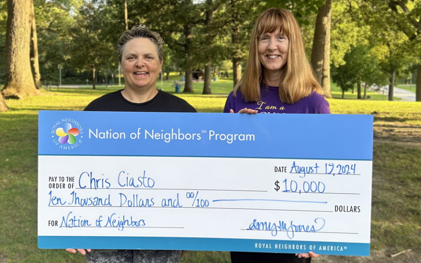 Nation of Neighbors recipient Chris Ciasto